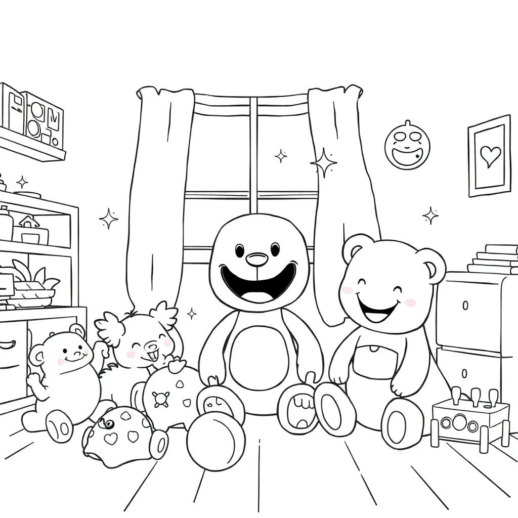 Toys coloring page