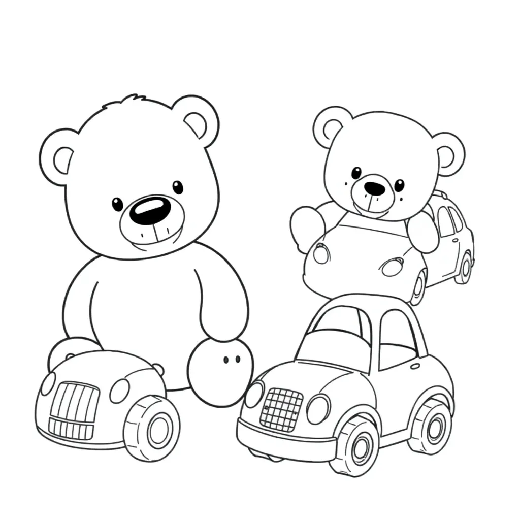 Toys coloring page