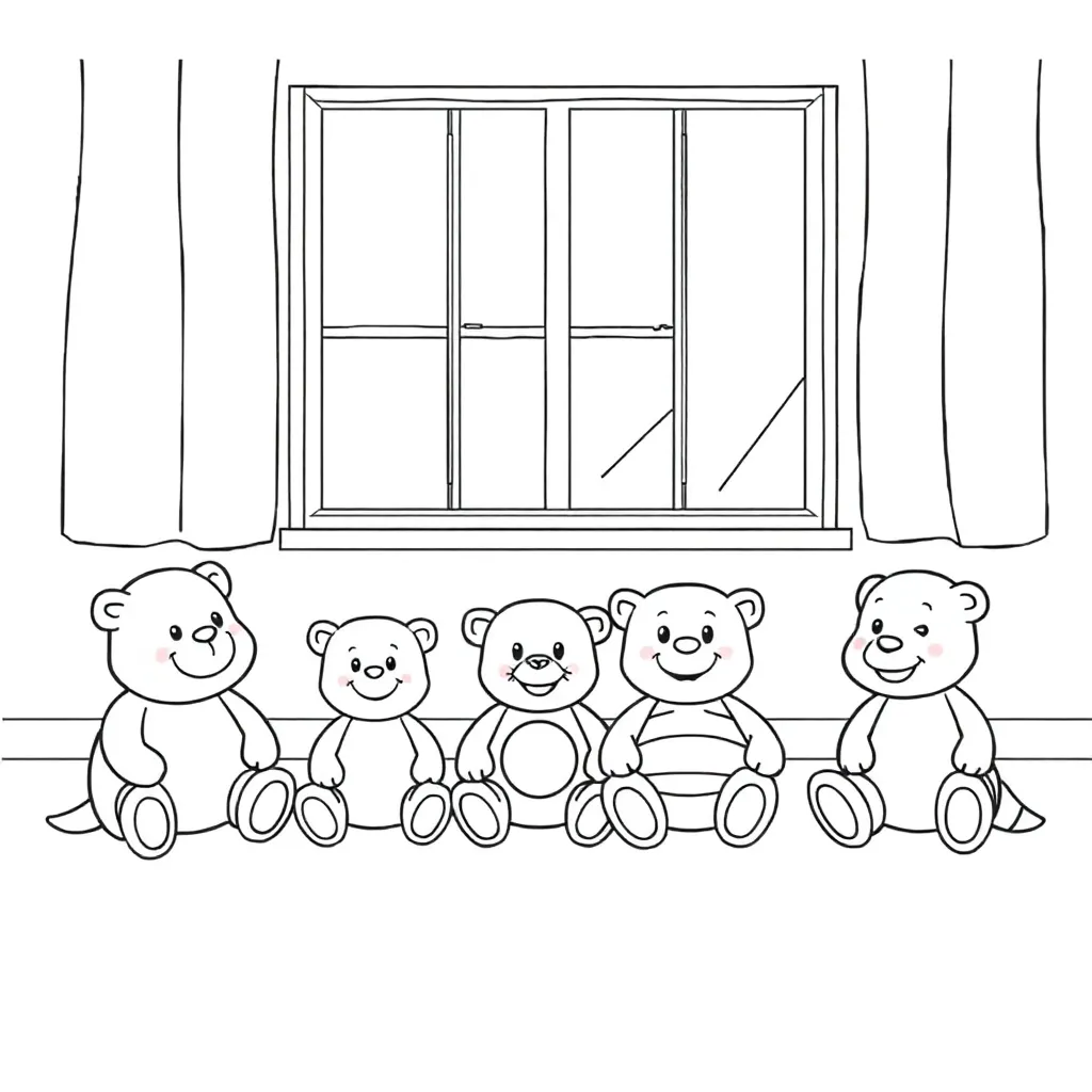 Toys coloring page