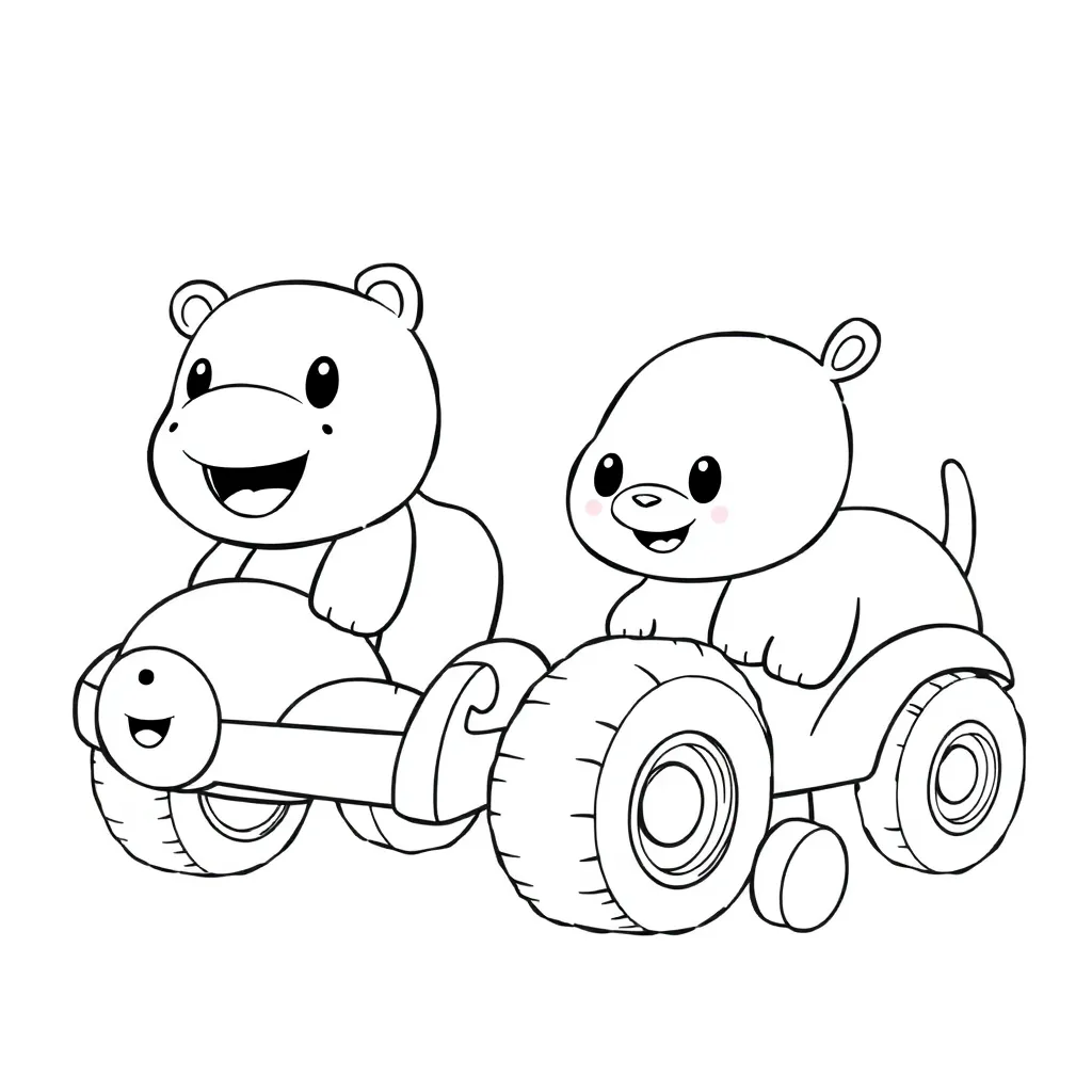 Toys coloring page