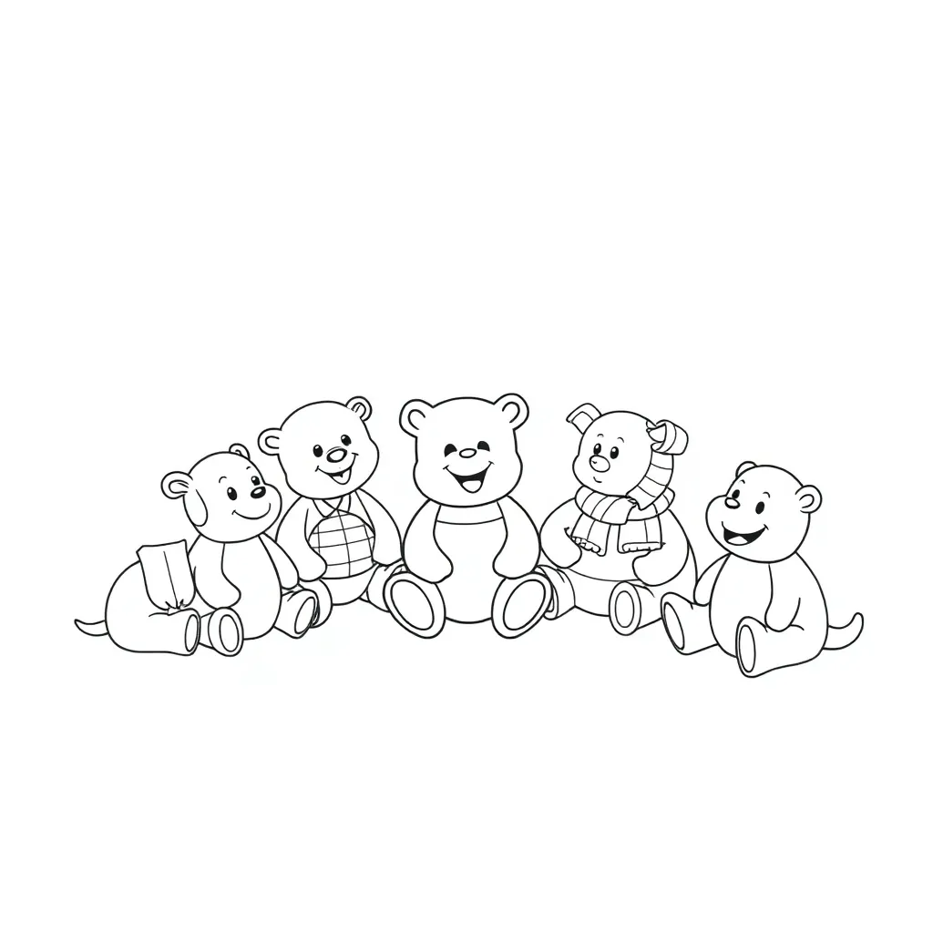 Toys coloring page