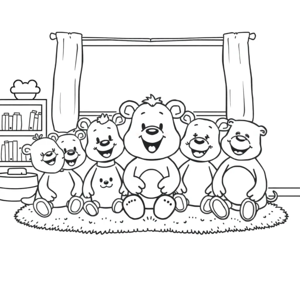 Toys coloring page