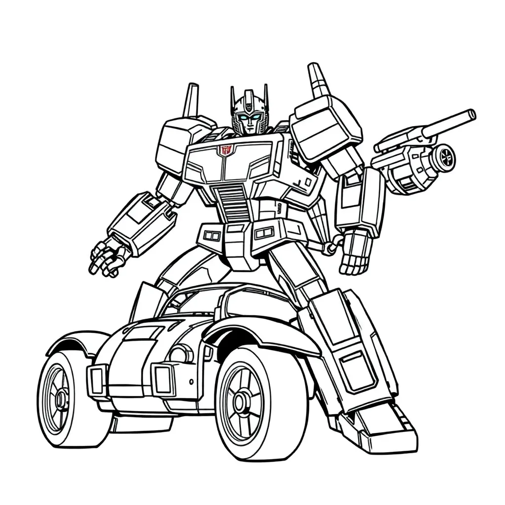 Transformers coloring page