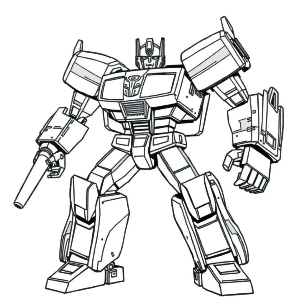 Transformers coloring page