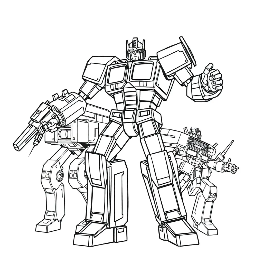 Transformers coloring page