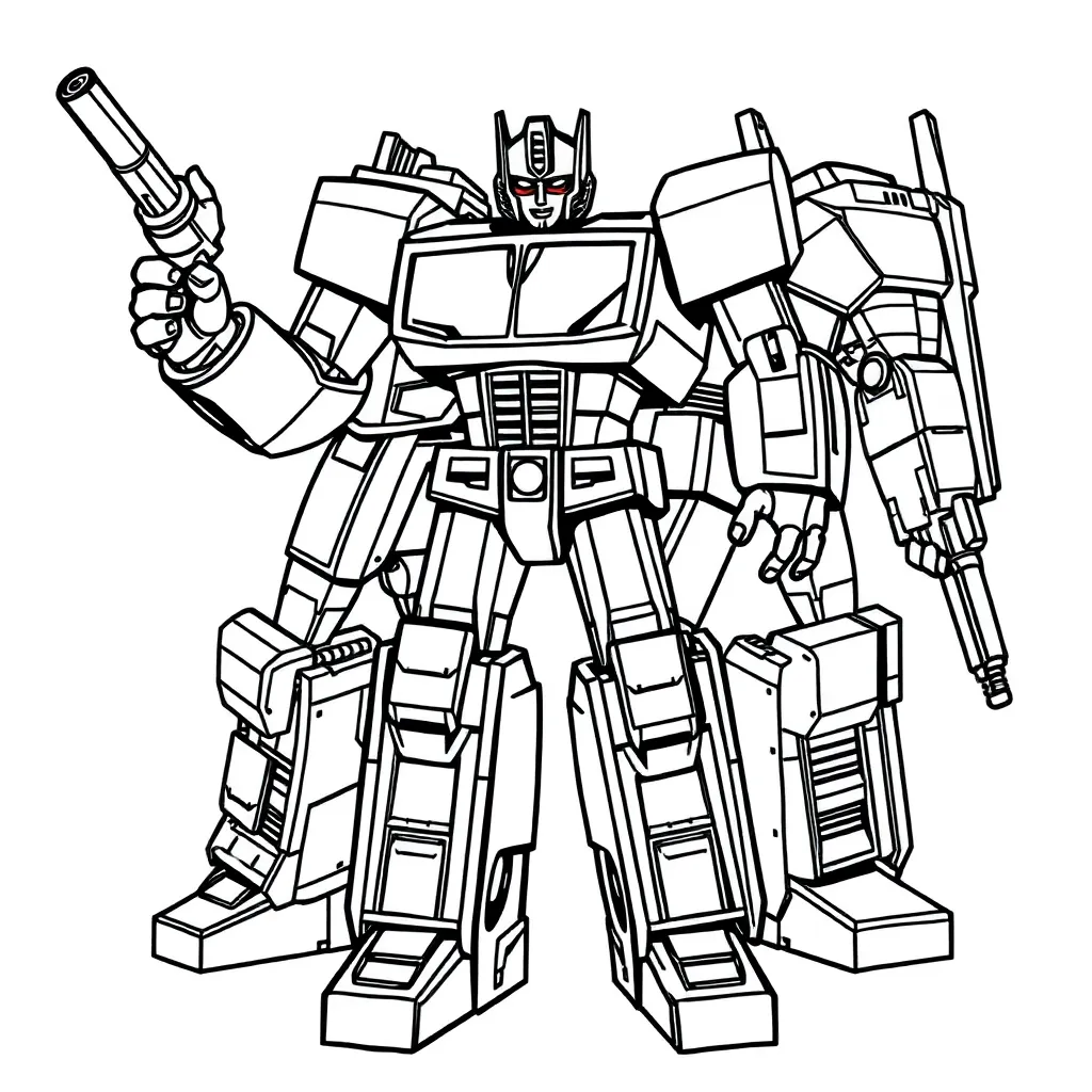 Transformers coloring page