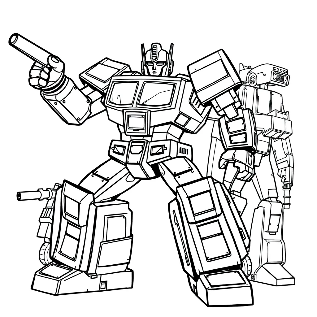 Transformers coloring page