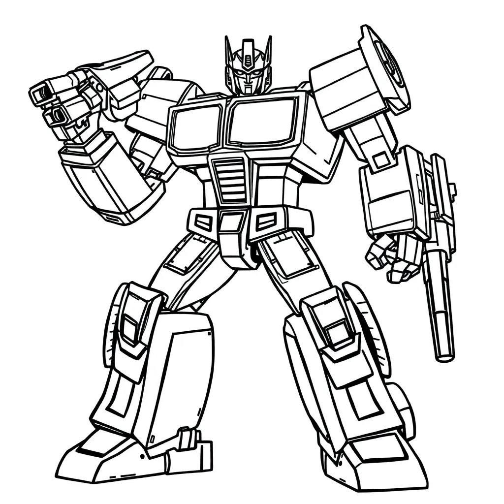 Transformers coloring page