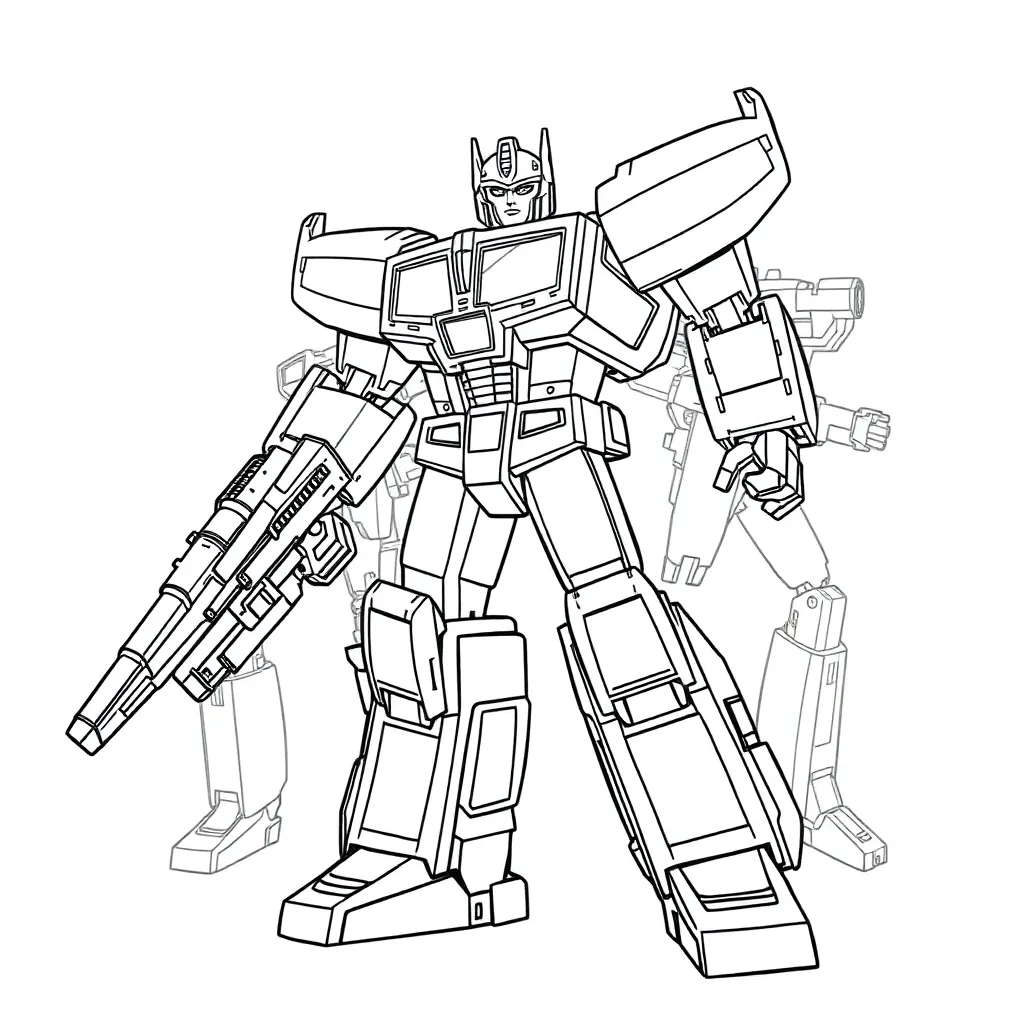 Transformers coloring page