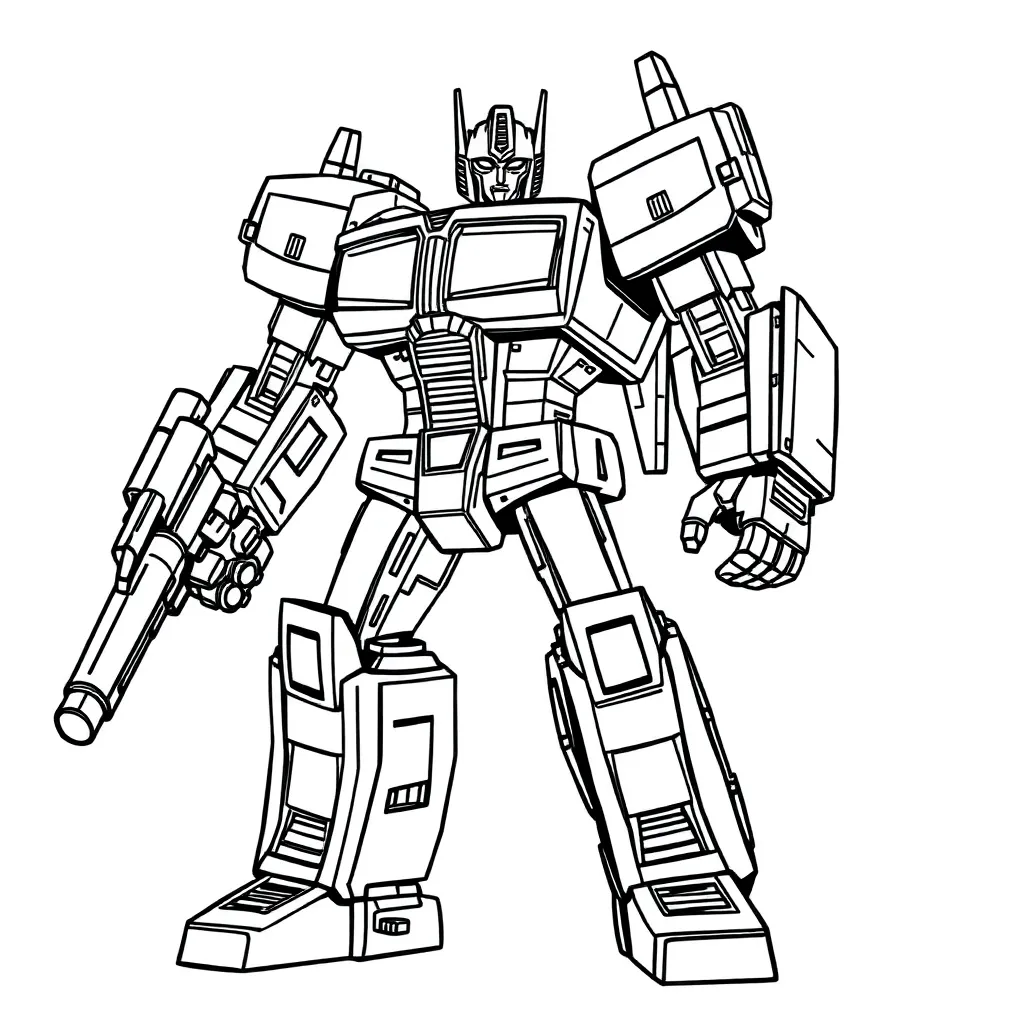 Transformers coloring page