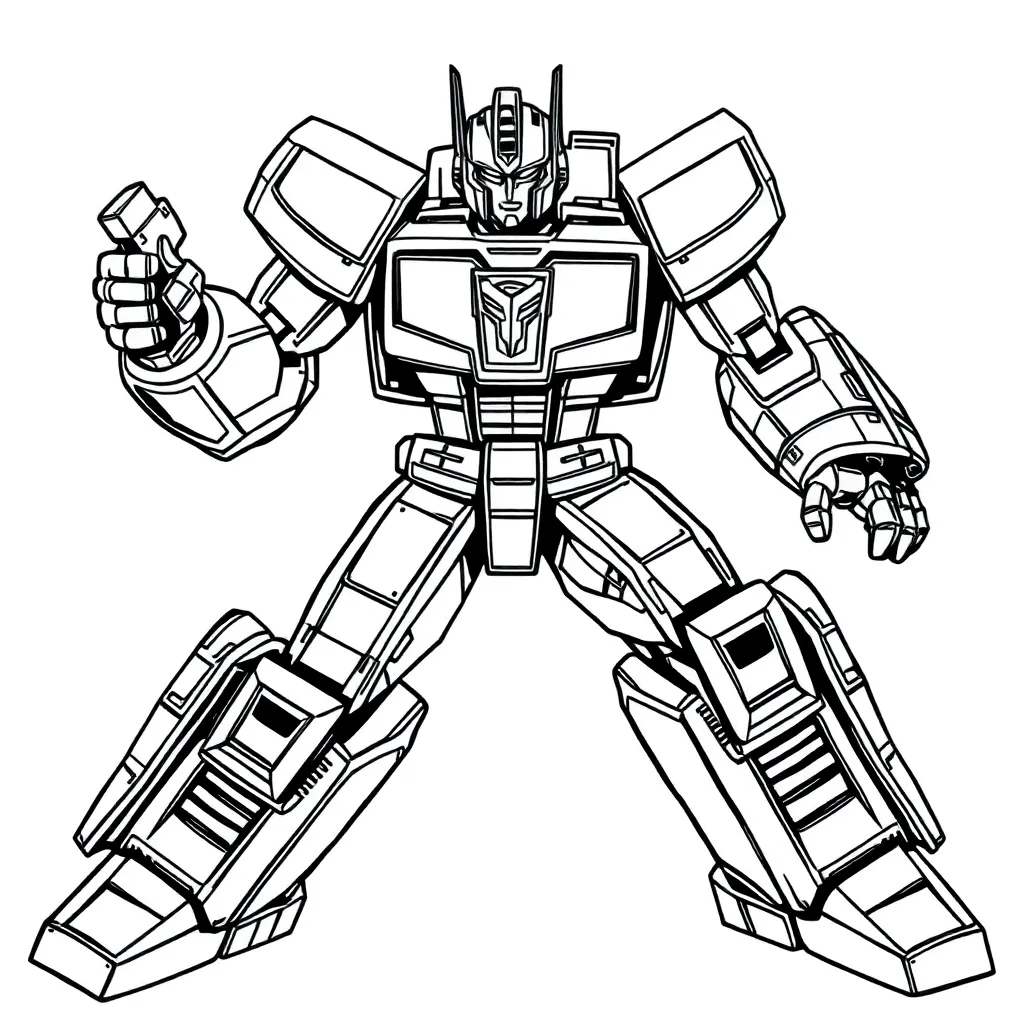 Transformers coloring page