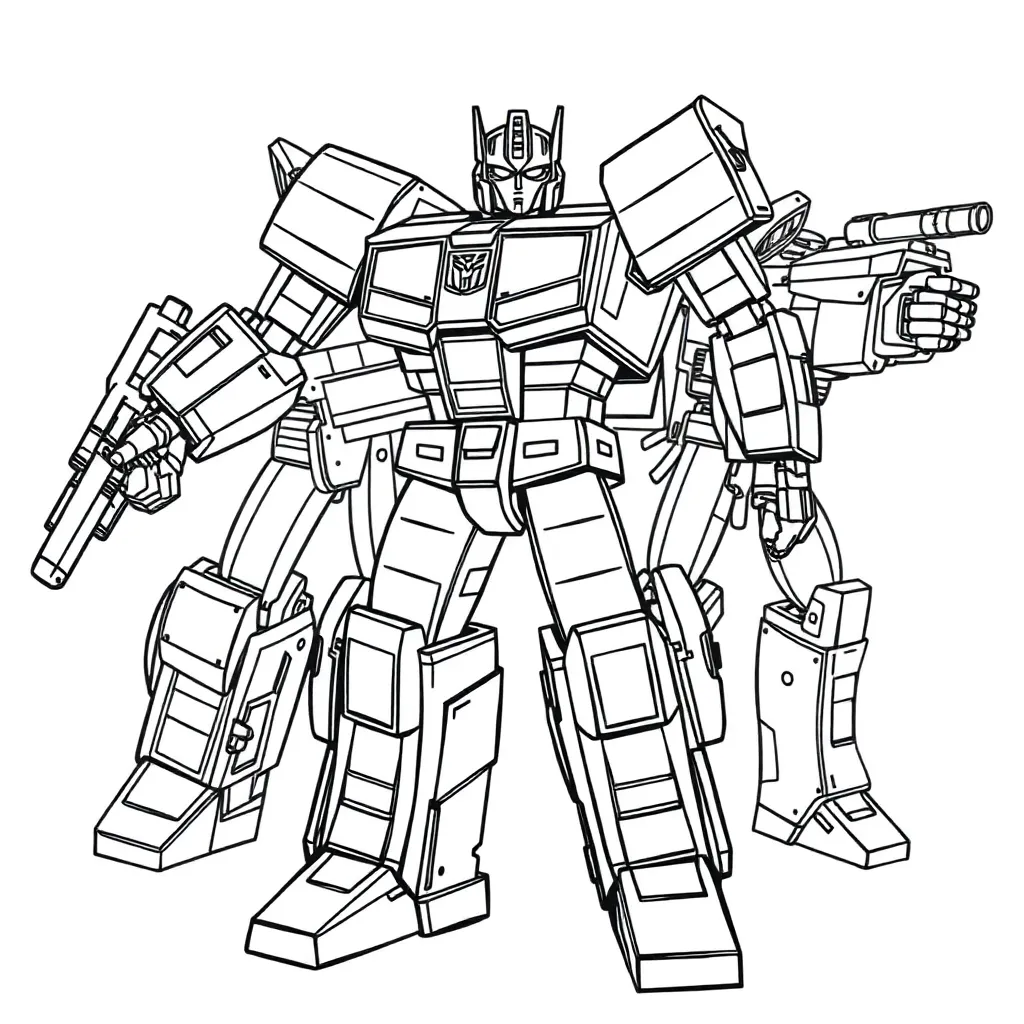 Transformers coloring page