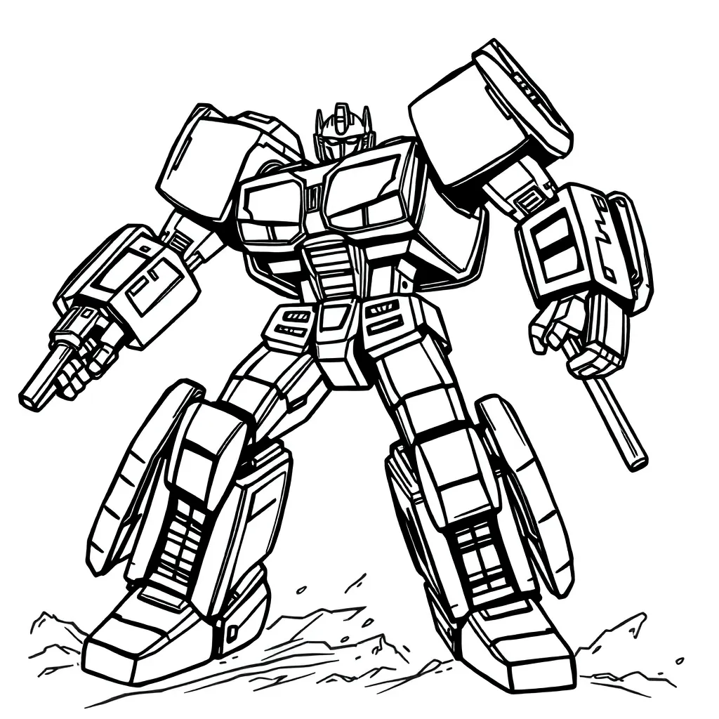 Transformers coloring page