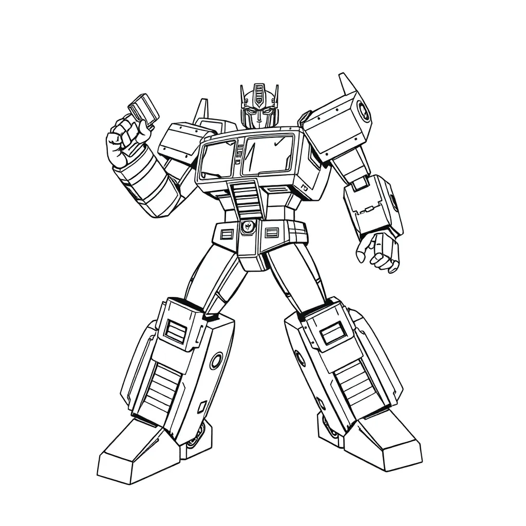 Transformers coloring page