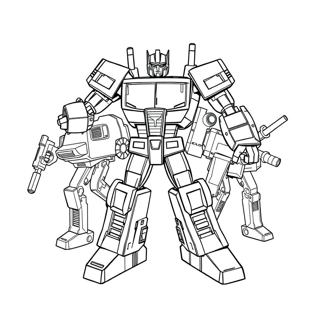 Transformers coloring page