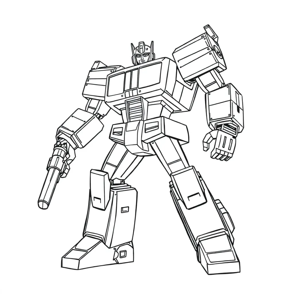 Transformers coloring page