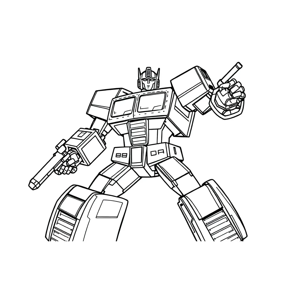 Transformers coloring page