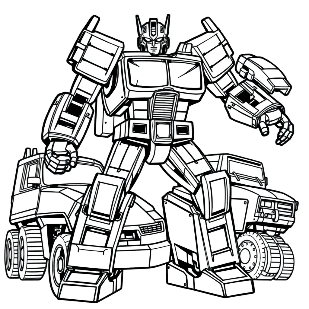 Transformers coloring page