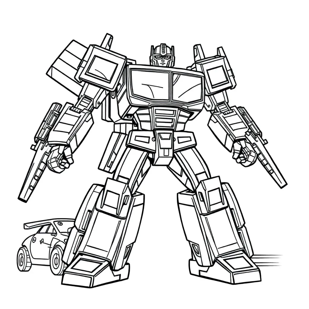 Transformers coloring page