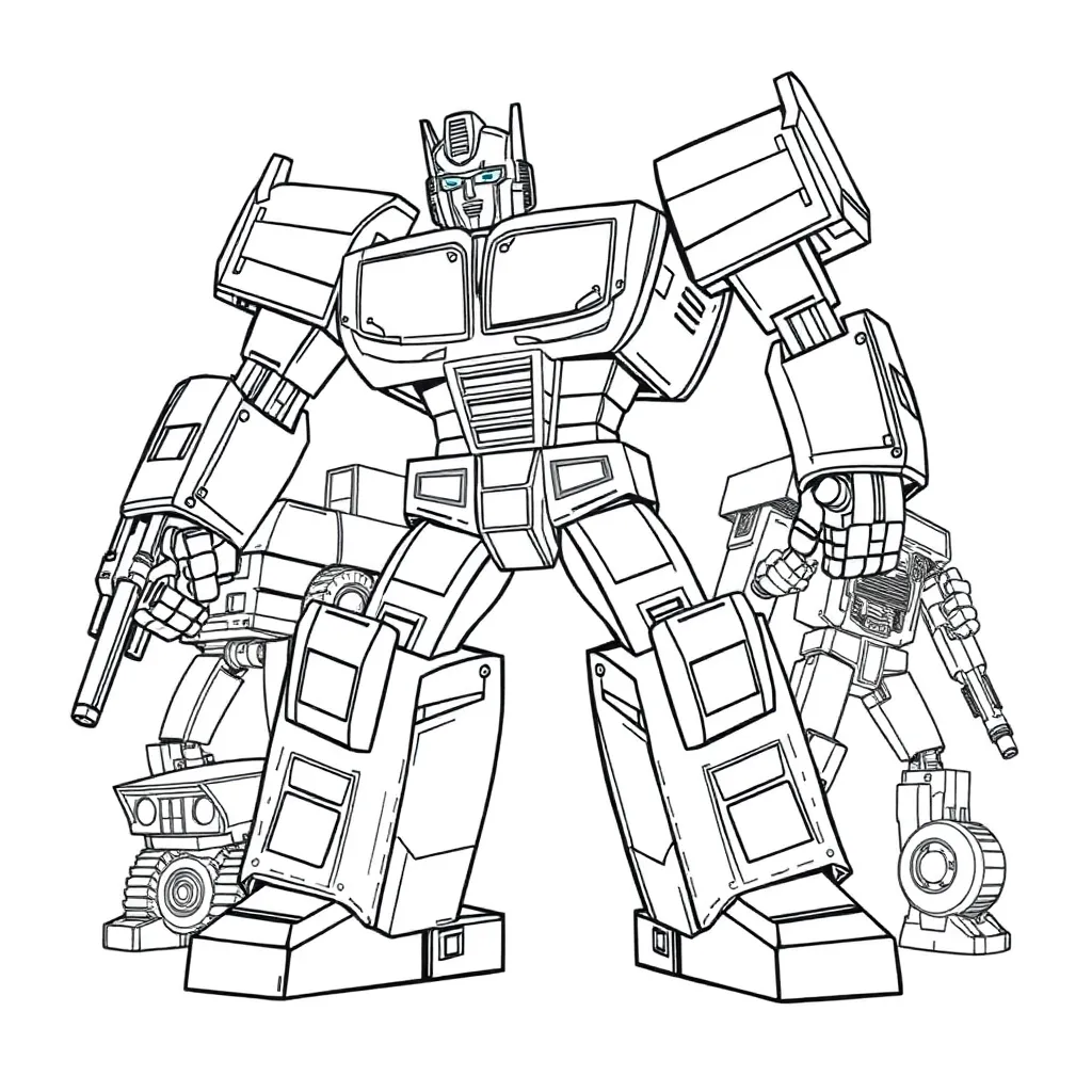 Transformers coloring page