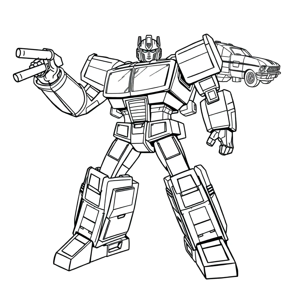 Transformers coloring page