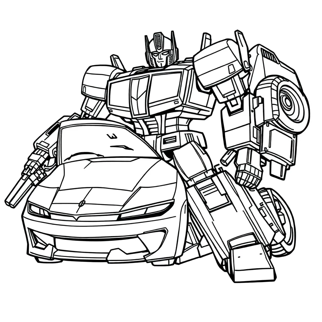 Transformers coloring page