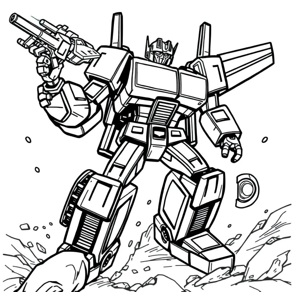 Transformers coloring page