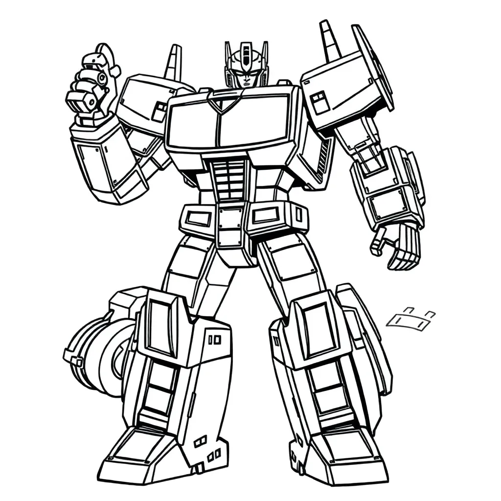 Transformers coloring page