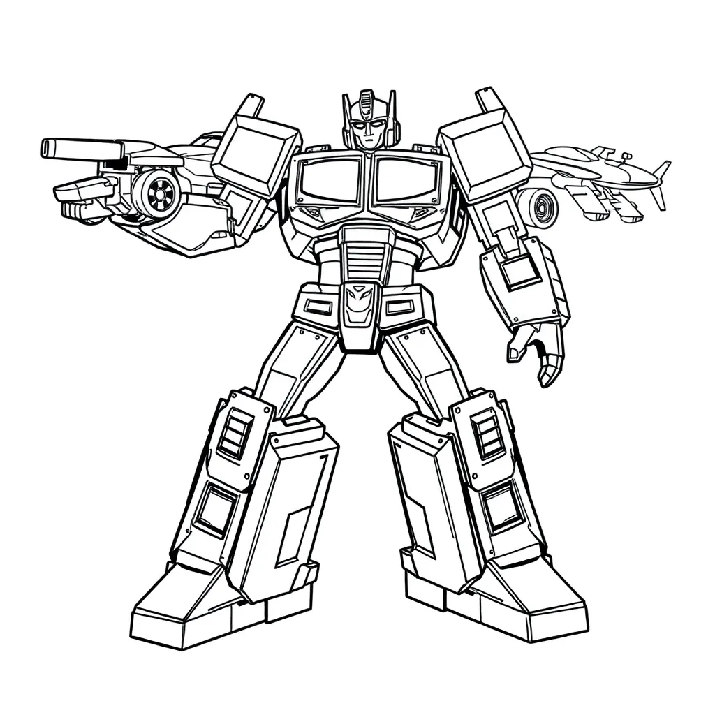 Transformers coloring page