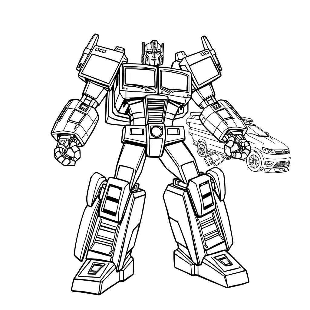 Transformers coloring page