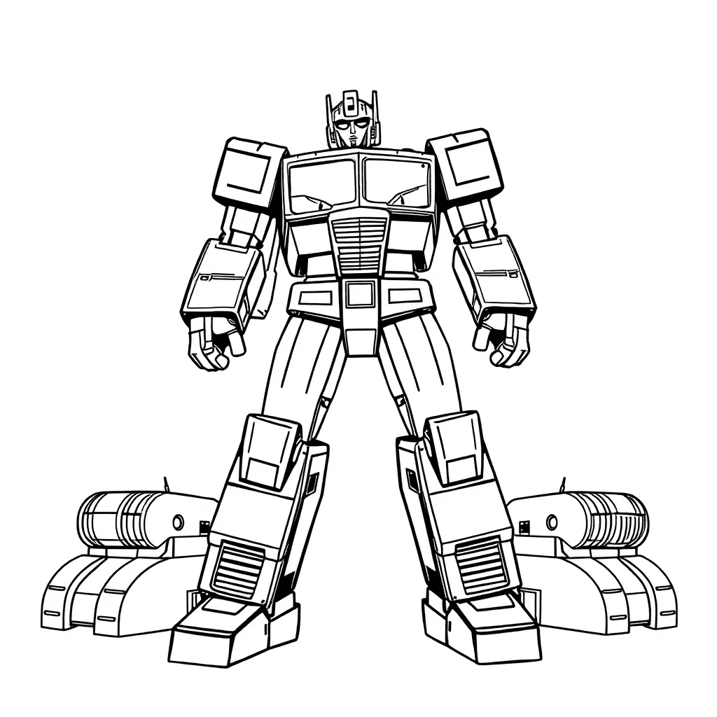 Transformers coloring page