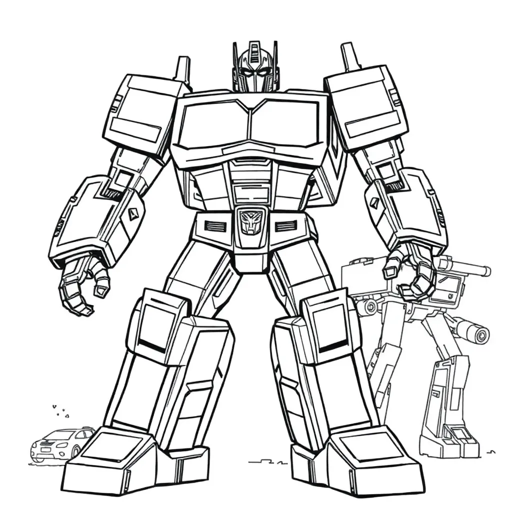 Transformers coloring page