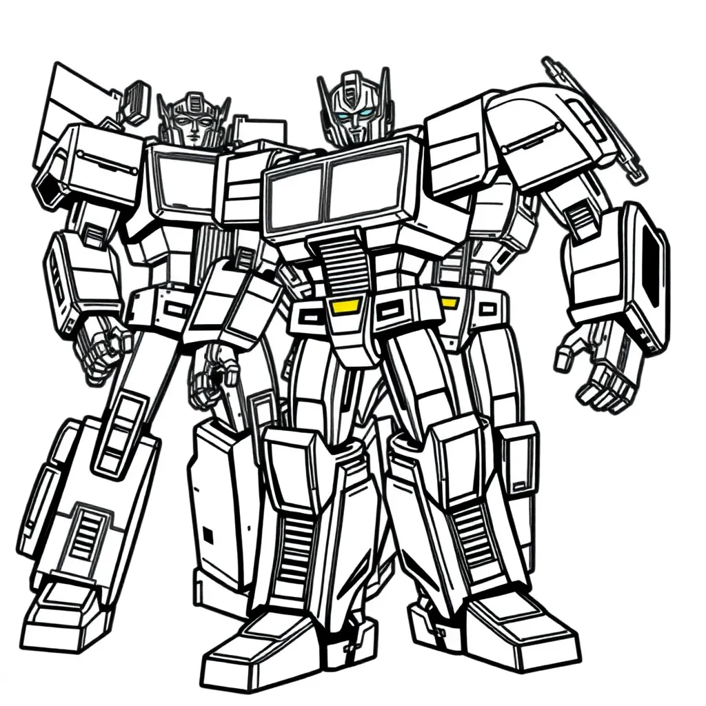 Transformers coloring page
