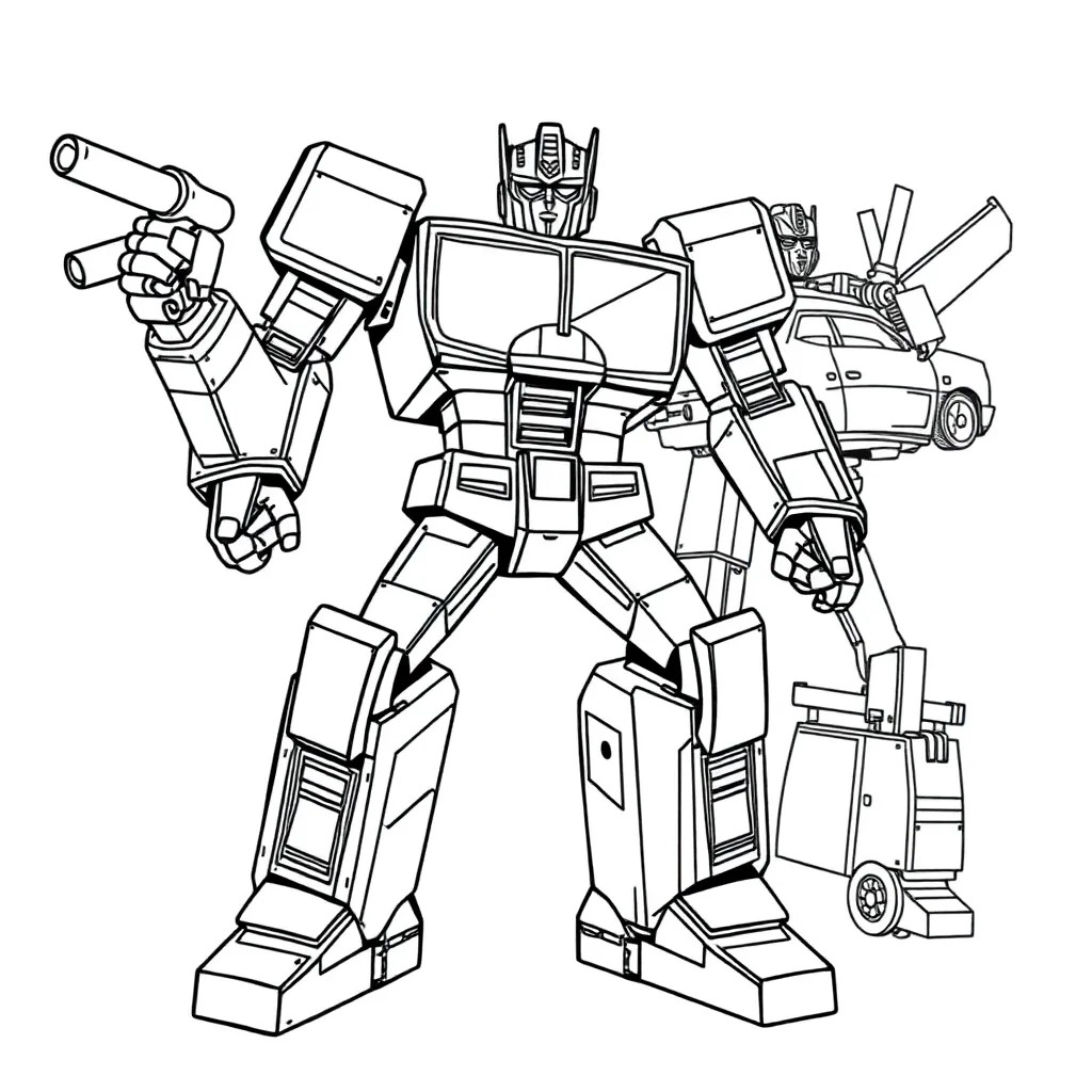 Transformers coloring page