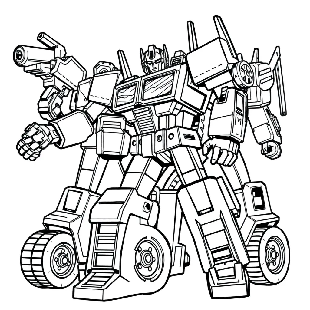 Transformers coloring page