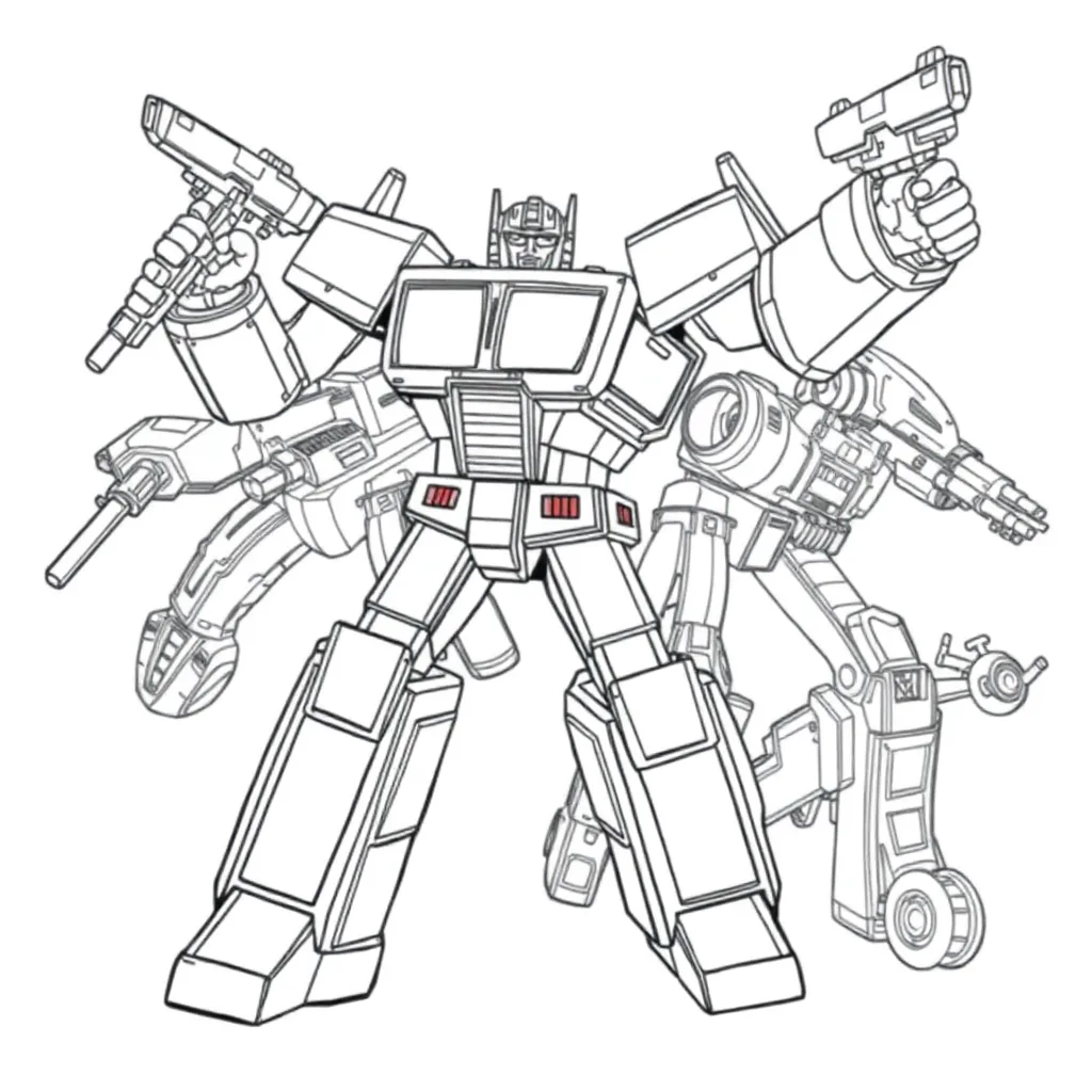 Transformers coloring page
