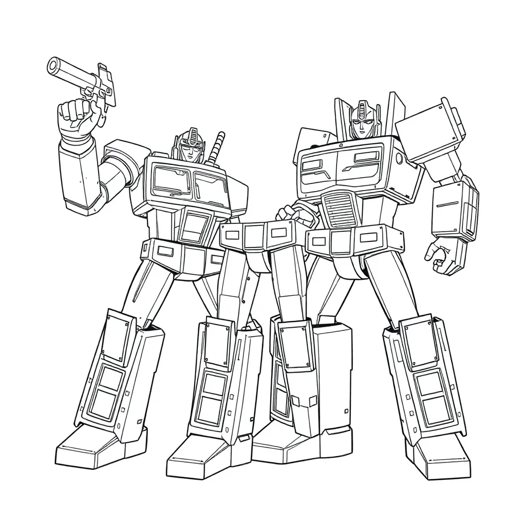 Transformers coloring page