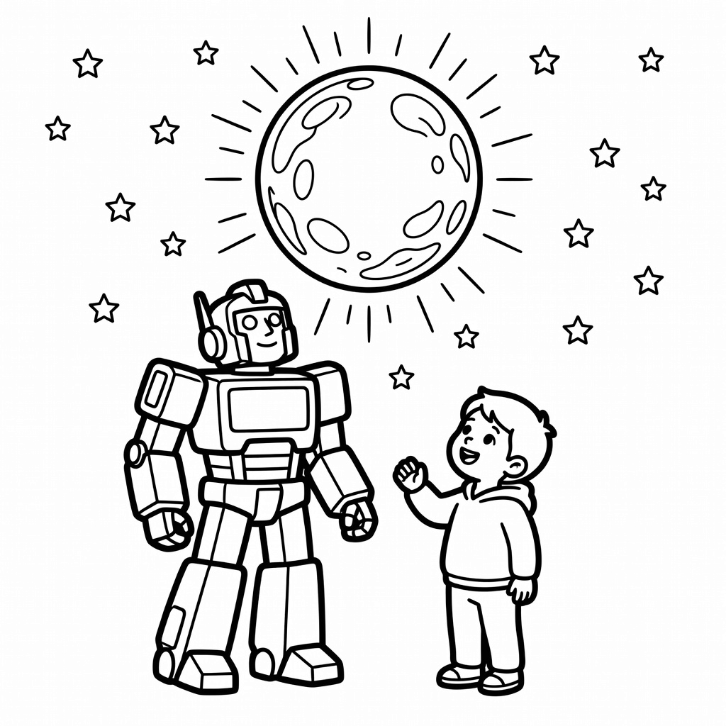 Transformers coloring page