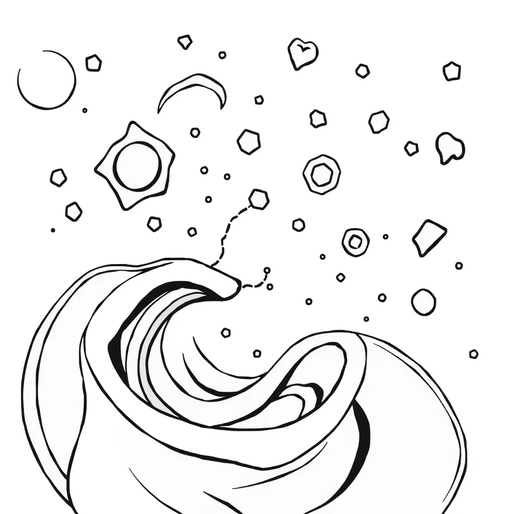 Trippy coloring page