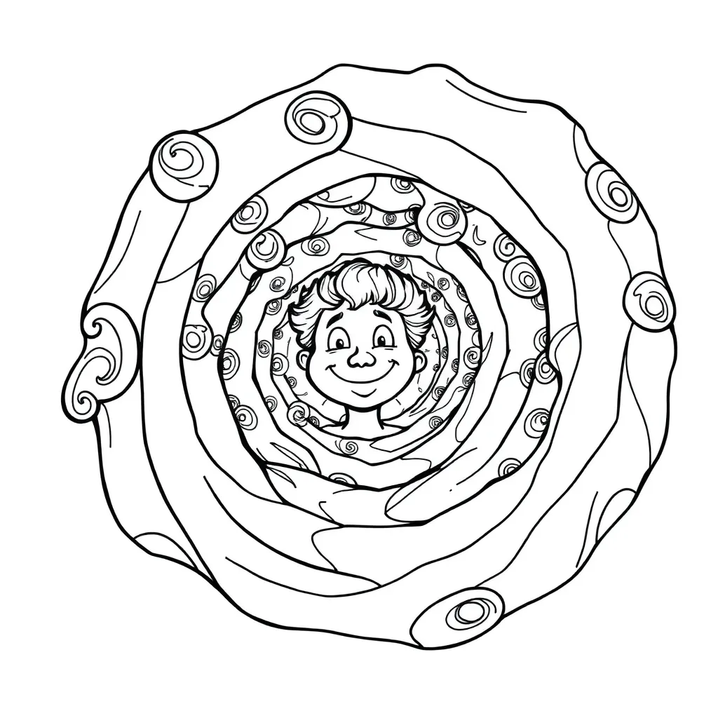Trippy coloring page