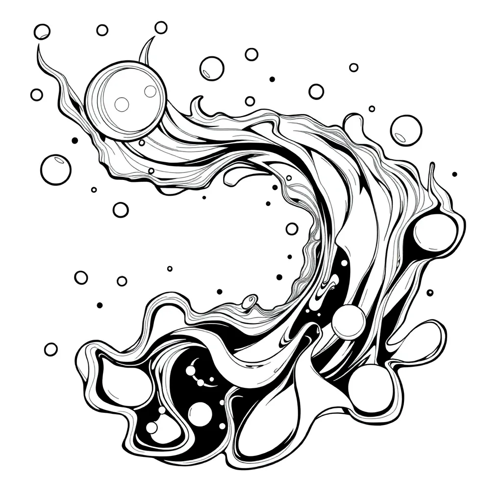 Trippy coloring page