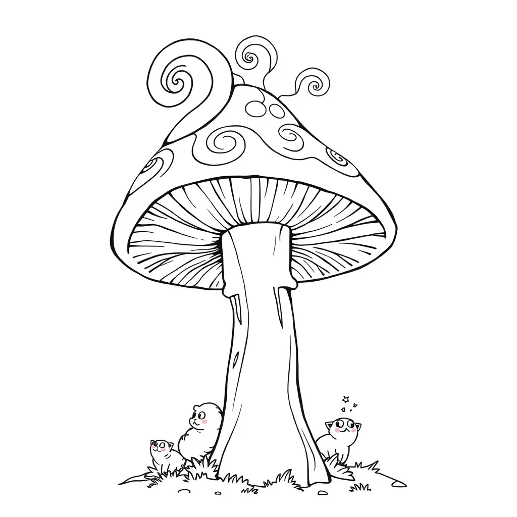 Trippy coloring page