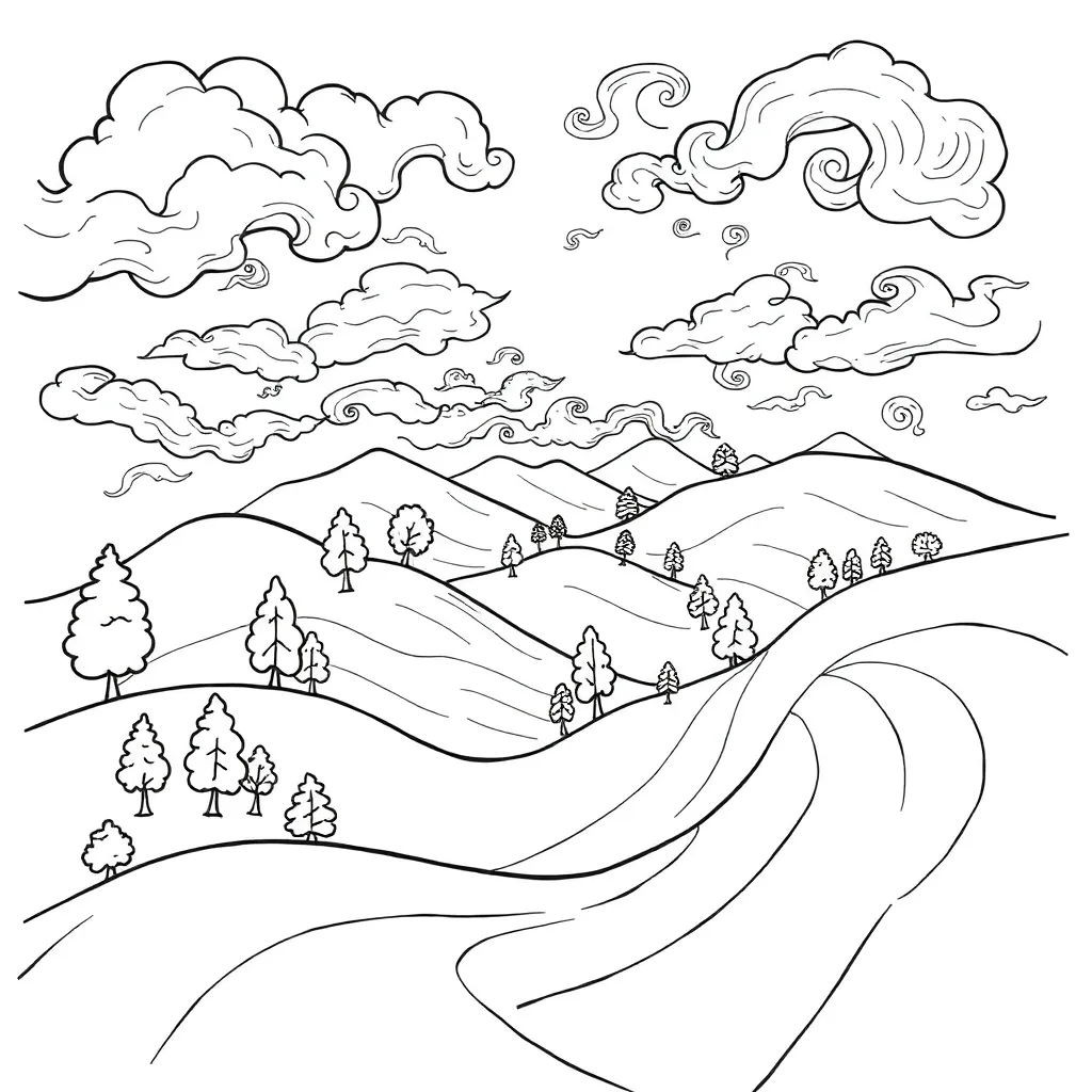 Trippy coloring page
