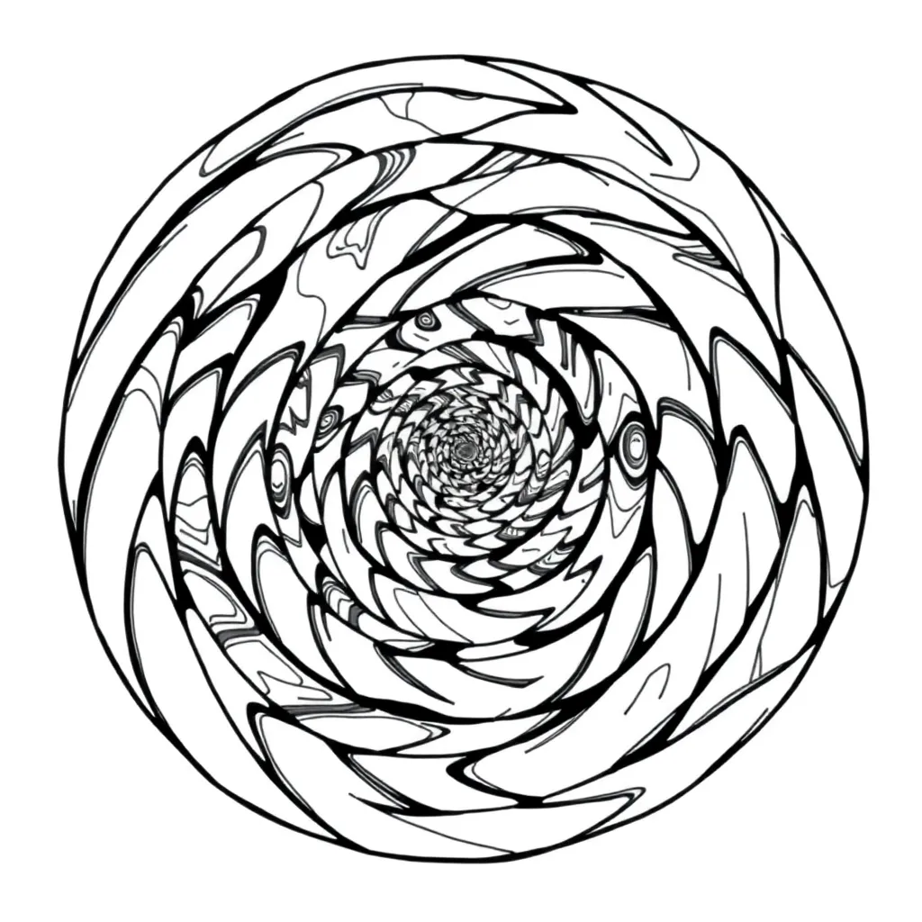 Trippy coloring page
