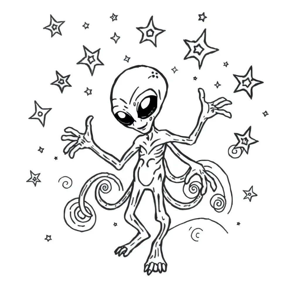 Trippy coloring page