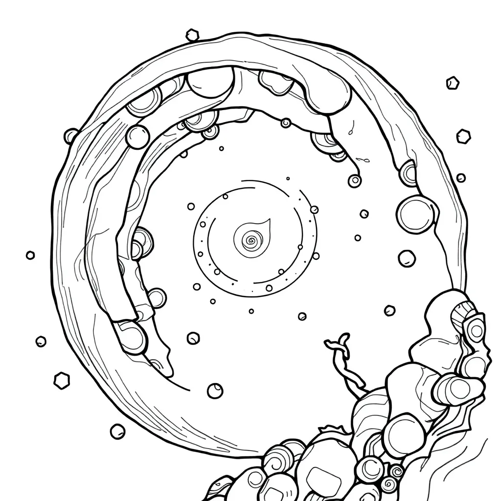 Trippy coloring page