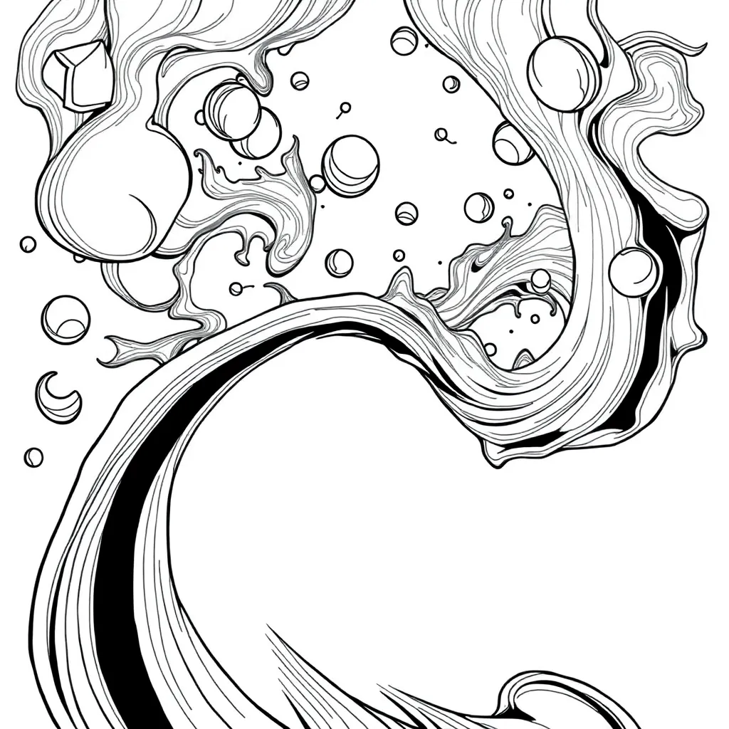 Trippy coloring page