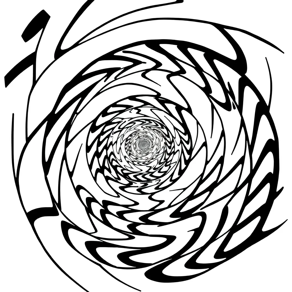 Trippy coloring page