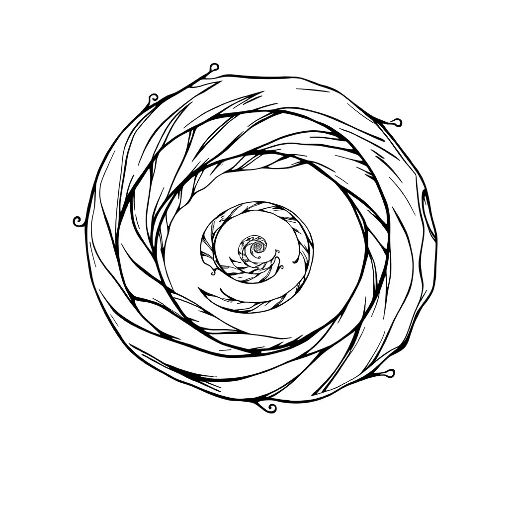 Trippy coloring page