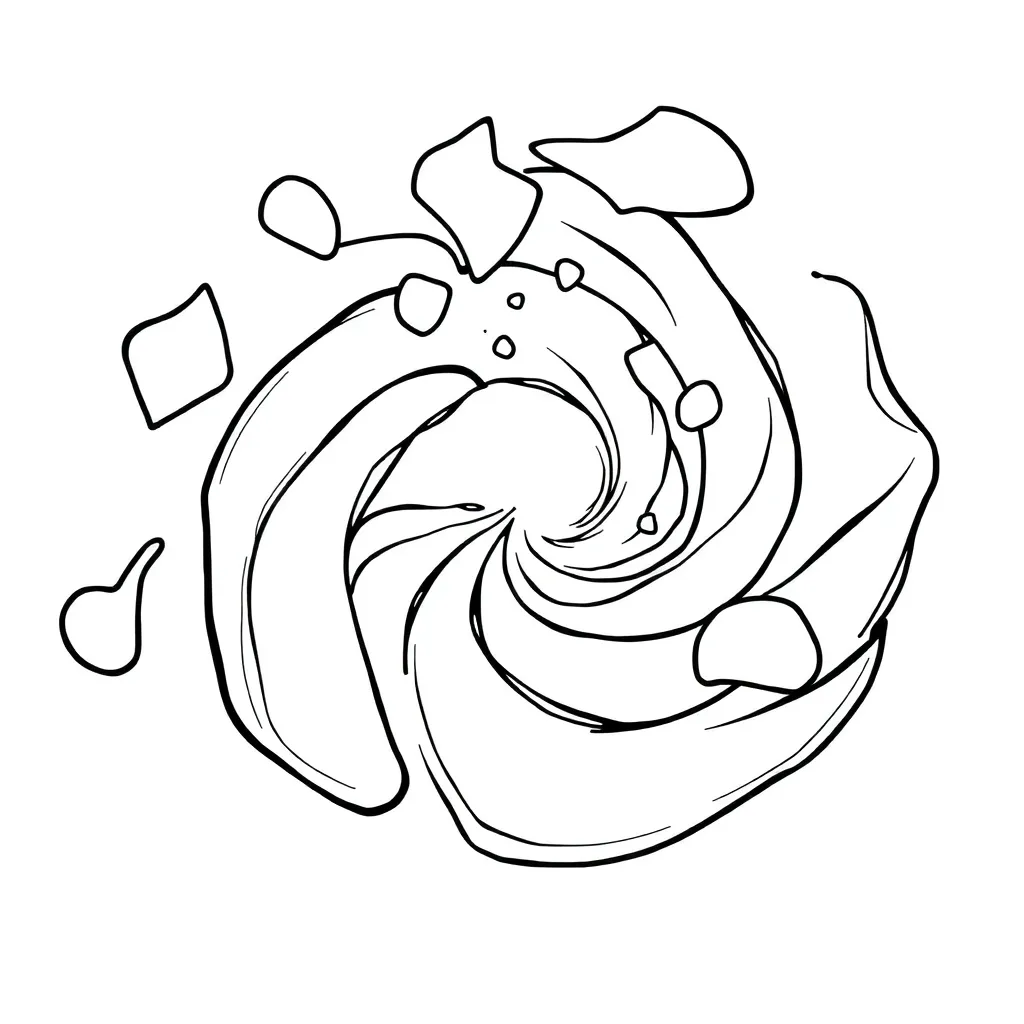 Trippy coloring page